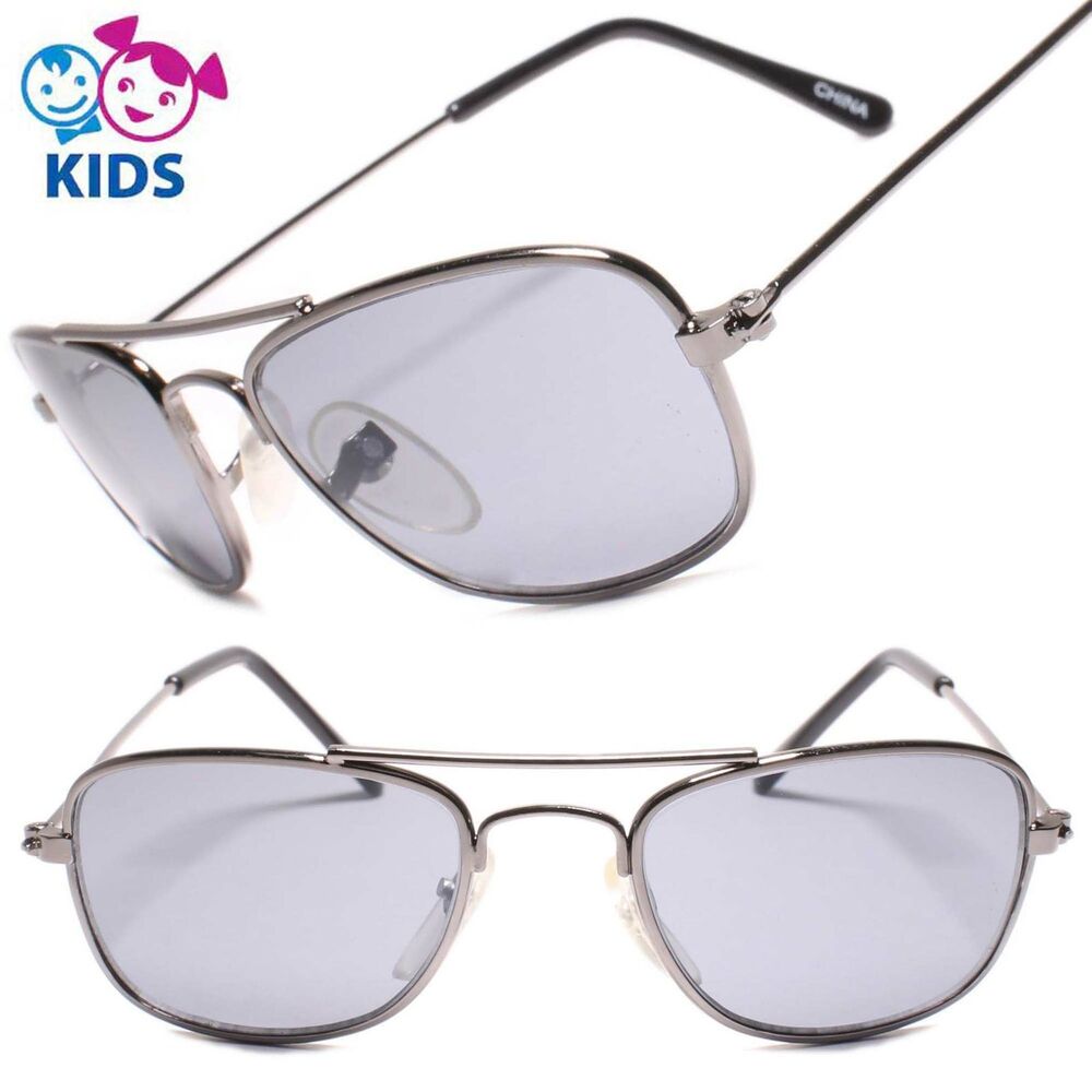 Kids 0-2 year Rectangle gunmetal Sunglasses 100% UV Protection
